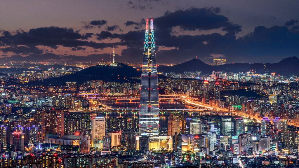 South,Korea,Skyline,Of,Seoul,,The,Best,View,Of,Lotte